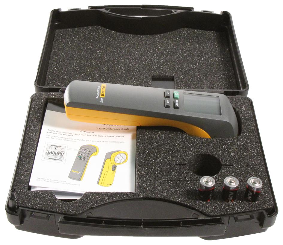 FLUKE8202 Fluke, Stroboscope, 30FPM to 300000FPM, 0.02 