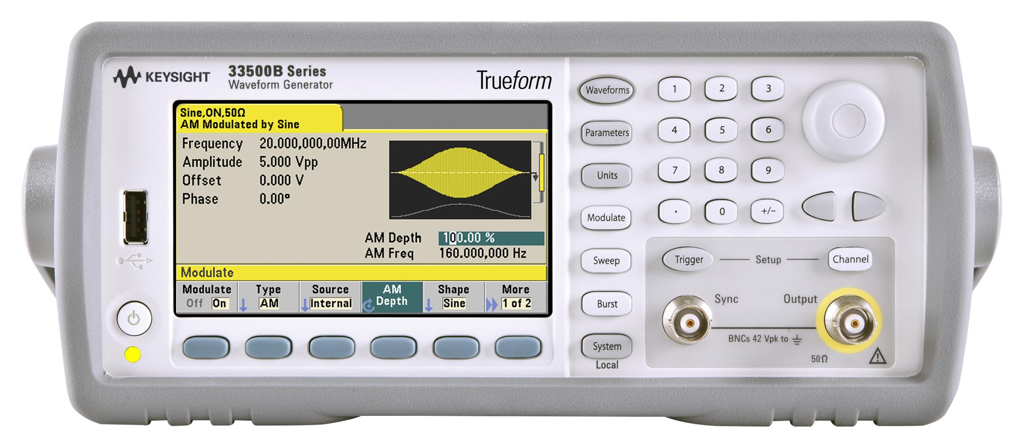 33509B Keysight Technologies, Waveform Generator, 1 Channel, 20 MHz