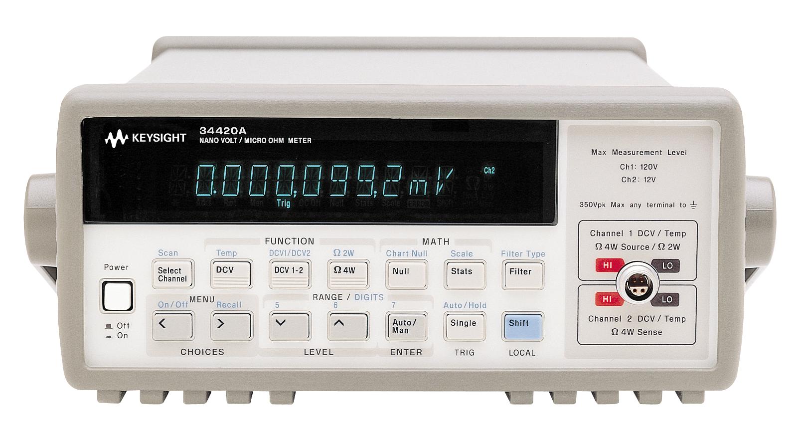 34420A KEYSIGHT TECHNOLOGIES, Nanovolt, Micro-ohmmeter, True