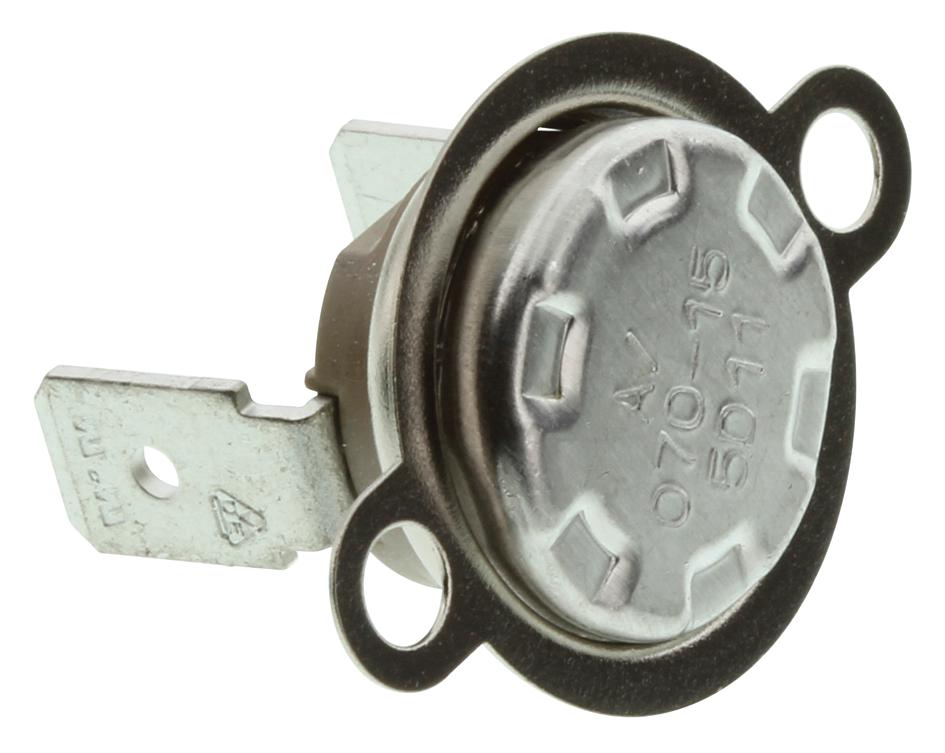 MULTICOMP T23A070ASR2-15 Thermostat Switch, Low Profile, T23 Series, 70 °C,  Normally Closed, Flange Mount