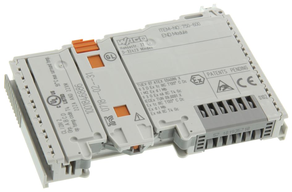 750-600 WAGO, End Module, 750 Series, I/O | Newark Electronics Canada