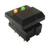 E-SWITCH 5511MBLKREDGRN