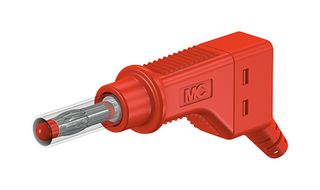STAUBLI 66.9328-22 PLUG, 4MM, SHROUDED, RED