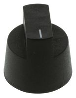 BULGIN LIMITED KX0607 KNOB, BLACK, 20.3MM X 21MM DIA
