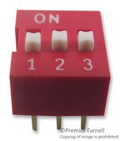 MULTICOMP PRO MCNDS-03V DIP/SIP SW 3CIRCUITS SLIDE THROUGH HOLE