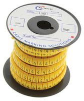 TE CONNECTIVITY - RAYCHEM 13611404 WIRE MARKER, PRE PRINTED, 4, BLACK