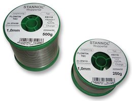 STANNOL 574106 SOLDER WIRE, KS115, 0.7MM, 500G