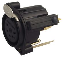 NEUTRIK NC5FAV-SW SOCKET, XLR, PCB, SWITCHED, 5POLE