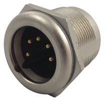 NEUTRIK NC5MPR-HD XLR Audio Connector, Plug, 3, Panel Mount, Metal Body, Gold Plated Contacts RoHS Compliant: Yes