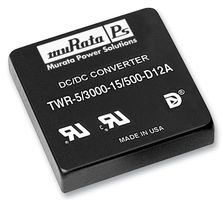 MURATA POWER SOLUTIONS TWR-5/3000-15/500-D12A-C Isolated Board Mount DC/DC Converter, DI