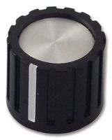 MULTICOMP CF-X1-M-S(6.4)E KNOB, PLASTIC, 45MM, AL CAP