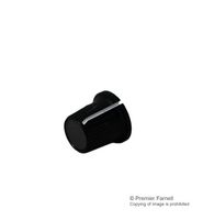 MULTICOMP CP-LB12-5-1D KNOB, 12MM, BLACK, CAP 3.2 SHAFT