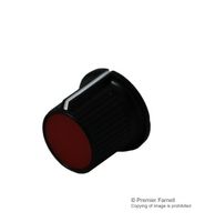 MULTICOMP CP-LB21-1-6D KNOB, 21MM, BLACK, CAP 6MM SHAFT