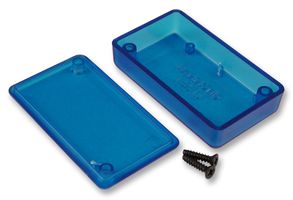 HAMMOND 1551JTBU Enclosure, Miniature, IP54, Handheld, 60 mm, 35 mm, 15 mm, ABS (Acrylonitrile Butadiene Styrene) RoHS Compliant: Yes