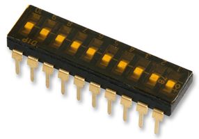 MULTICOMP PRO MCTIIR-10-T DIP/SIP SW 10CIRCUITS SLIDE THROUGH HOLE