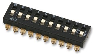 MULTICOMP PRO MCTIMR-10 DIP/SIP SW, 10CIRCUITS, SLIDE