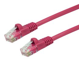 VIDEK 2965-0.3PK PATCH LEAD, CAT5E, PINK, 0.3M