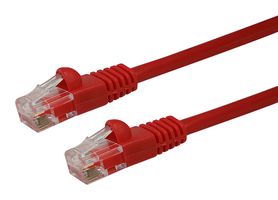 VIDEK 2965-1R PATCH LEAD, CAT5E, RED, 1M