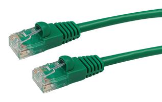 VIDEK 2965-0.5G PATCH LEAD, CAT5E, GREEN, 0.5M