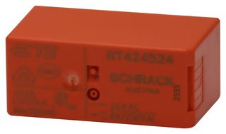 TE CONNECTIVITY - SCHRACK RT424524 General Purpose Relay, RT2 bistable Seri