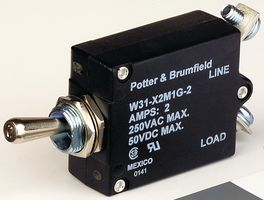TE CONNECTIVITY - POTTER&BRUMFIELD W31-X2M1G-10 THERMAL CIRCUIT BREAKER, 1P, 10A, 240VAC ROHS COMPLIANT: YES