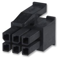 AMP - TE CONNECTIVITY 794617-6 HOUSING, RECEPTACLE, 2 ROW, 6 WAY, NYLON