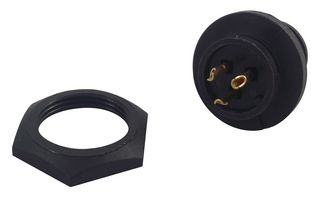 SWITCHCRAFT/CONXALL EN3P3F-F Circular Connector, EN3 Series, Receptacle, 3, Socket, Solder, Panel Mount RoHS Compliant: Yes
