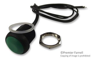 APEM IRR3F432 SWITCH, NO, ROUND, GRN, IP67