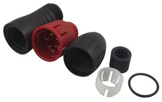 BINDER 99-9113-50-05 PLUG, FREE, 4-6MM, RED, 5WAY
