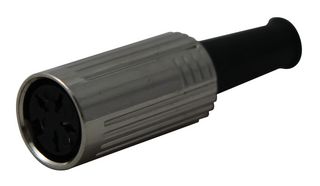 LUMBERG 0121 04 DIN Audio / Video Connector, Socket, 4, Cable Mount, Plastic Body, Silver Plated Contacts RoHS Compliant: Yes