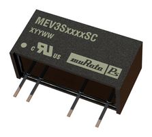 MURATA POWER SOLUTIONS MEV3S0505SC CONVERTER, DC/DC, 3W, 5 TO 5V, 3KV