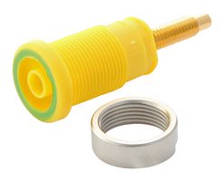 HIRSCHMANN TEST AND MEASUREMENT 972354188 SOCKET, 4MM, SAFETY, YELLOW/GREEN, MVL S