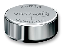 VARTA 20357101501 BATTERY, S/OXIDE, 1.55V, 145MAH, V357