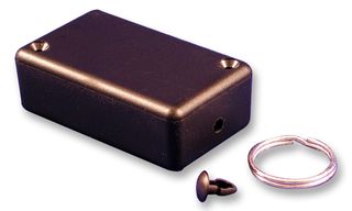 HAMMOND 1551KRBK ENCLOSURE, ABS, BLACK, W/KEYRING