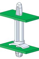 ESSENTRA COMPONENTS LCBS-2-7-01 PCB SPACER SUPPORT, NYLON 6.6, 11.1MM