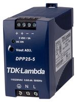 TDK-LAMBDA DPP25-5 AC/DC DIN Rail Power Supply, Class II, A