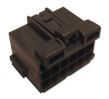 TE CONNECTIVITY - AMP 1-967624-1 RECEPTACLE HOUSING, 18POS, PBT GF, GREY