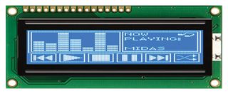MIDAS DISPLAYS MC144032B6WCB-BNMLW LCD, 144X32 NEG STN, W B/L, CHINESE