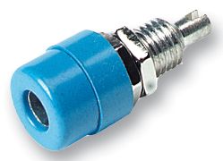 HIRSCHMANN TEST AND MEASUREMENT 930166102 SOCKET, 4MM, BLUE, PK5, BIL 20