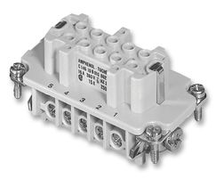 AMPHENOL SINE/TUCHEL C146 10B010 102 1 INSERT, FEMALE, SCREW, 500V, 10+PE