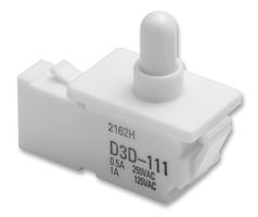 OMRON ELECTRONIC COMPONENTS D3D121 SWITCH, DOOR, PLUNGER, SPST-NC, 1A