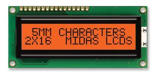 MIDAS DISPLAYS MC21605C6W-FPTLA-V2