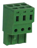 CAMDENBOSS CSTB9208/3 TERMINAL BLOCK, PLUGGABLE, 3POS, 14AWG
