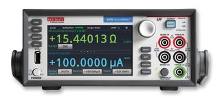 Keithley 2400: four-quadrant precision voltage.