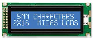 MIDAS DISPLAYS MC21605J6W-BNMLW-V2