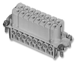 AMPHENOL SINE/TUCHEL C146 10B016 102 4 INSERT, RECEPTACLE, 16+PE WAY, SCREW