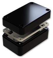 DELTRON ENCLOSURES 487-130806E-66 ENCLOSURE, ALU, BLK, 130X80X60MM, IP66