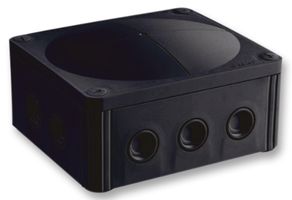 WISKA COMBI 1210/5/S JUNCTION BOX, PP, BLK, 160X140X81, IP67