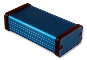 HAMMOND 1455D801BU ENCLOSURE, ALUMINIUM, BLUE, 80X45X25MM