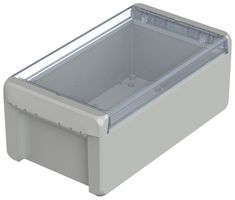BOPLA 96025235 ENCLOSURE, PC, LIGHT GREY, CLEAR LID